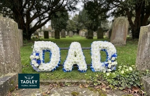 DAD Letters Royal Blue Ribbon