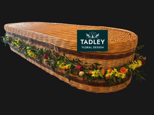 Coffin Spray & Garland Bright 4'