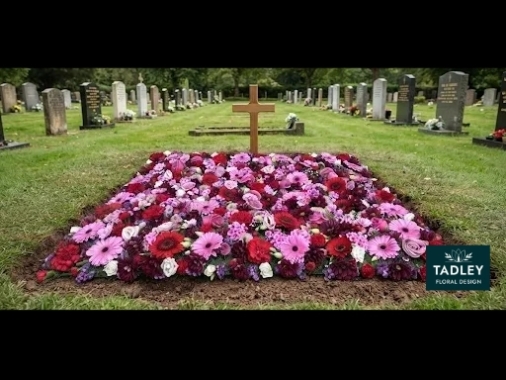 Coffin Flower Blanket Tribute